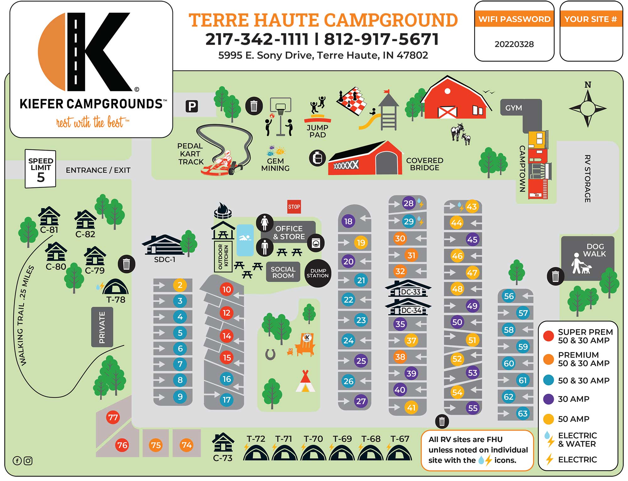 Campground Maps Kiefer Campgrounds