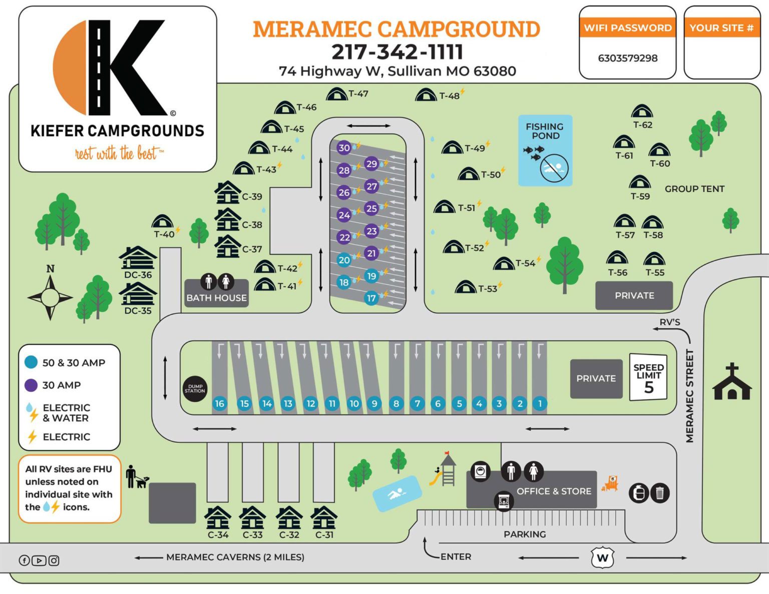 Campground Maps Kiefer Campgrounds